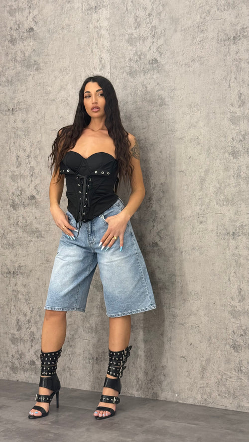 Bermuda Crystal Pocket Blu