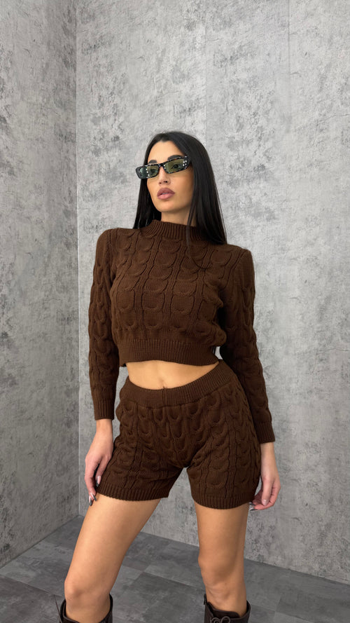 Completo maglione + shorts - 2 colori