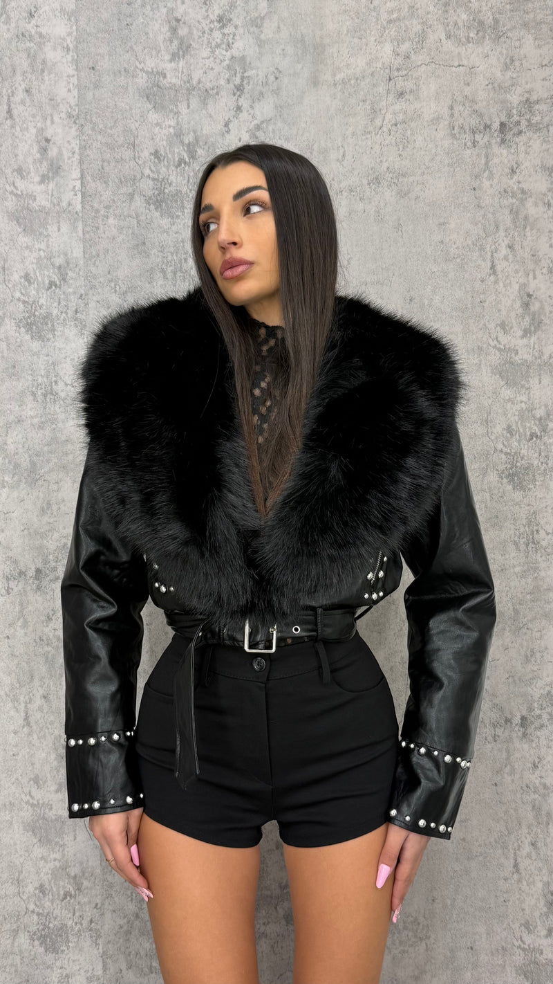 Giubbino Fur and Studs