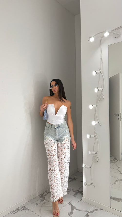 Pantalone Lace & Denim - 2 colori