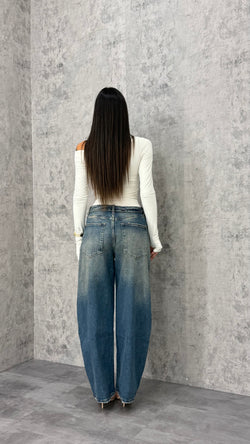 Jeans Risvolto Baloon