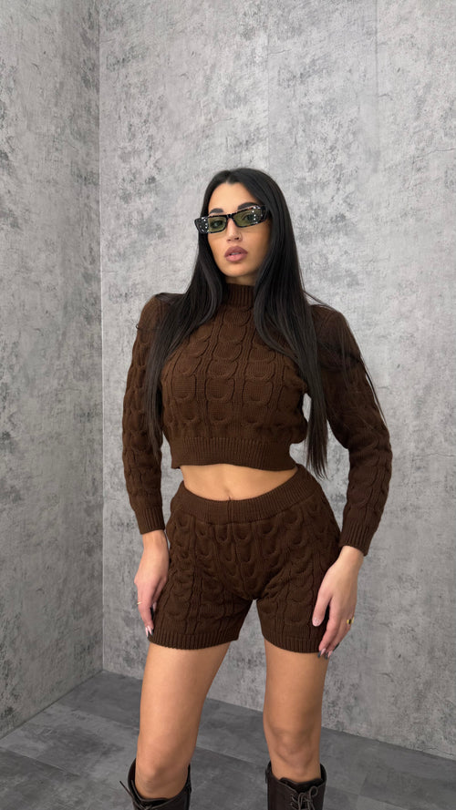 Completo maglione + shorts - 2 colori