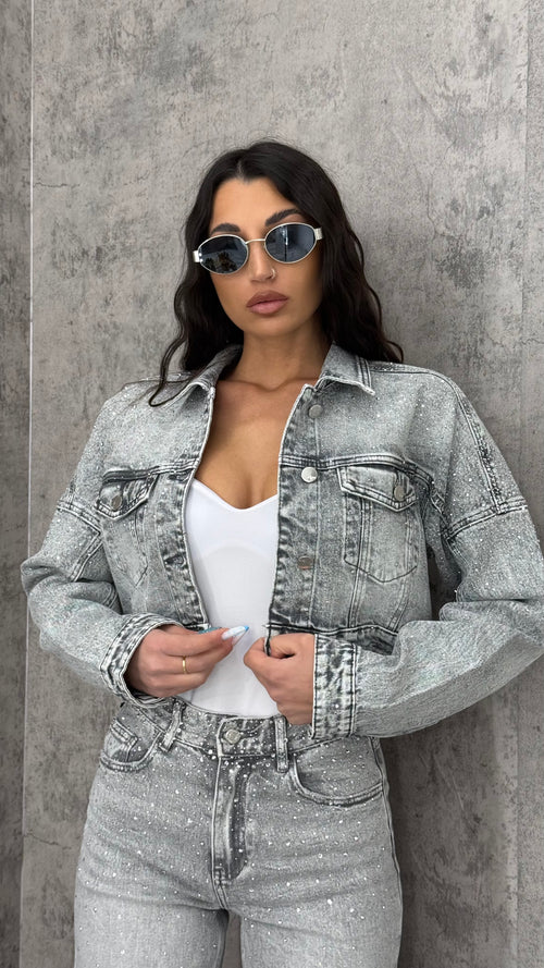 Giubbino Grey Shine