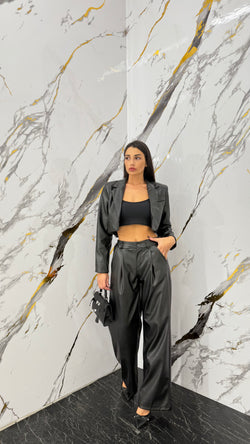 Tailleur Ecopelle Crop