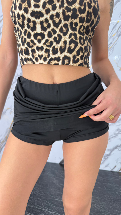 Gonna + shorts tinta unita - 2 colori