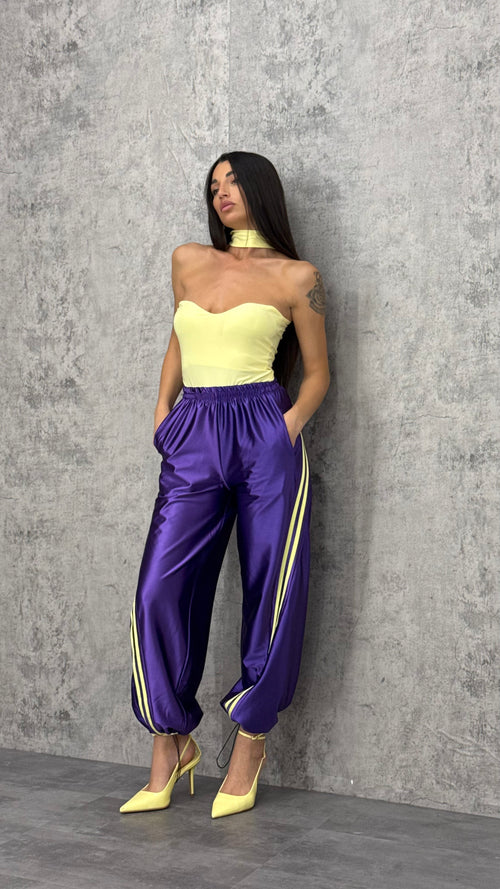 Pantalone Raso Bande - 4 colori