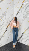 Jeans Palazzo Risvolto Shine