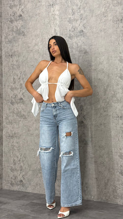 Jeans Silver Diamond Blue