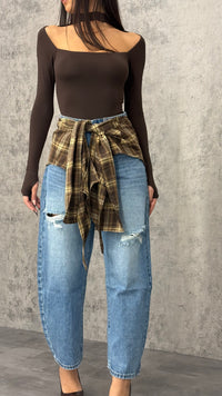Jeans Baloon Blouse - 2