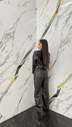 Tailleur Ecopelle Crop