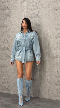 Camicione Jeans Tasca - 3