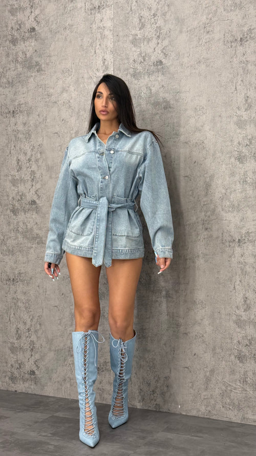 Camicione Jeans Tasca