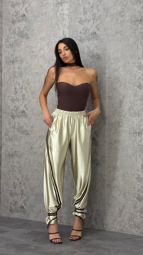 Pantalone Raso Bande - 4 colori