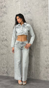 Coordinato Glitter Queen Grigio