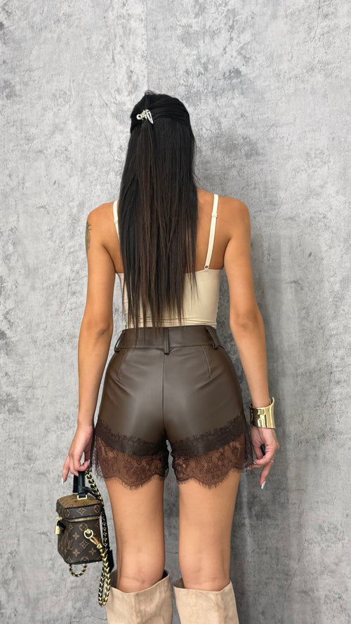 Shorts Ecopelle Pizzo - 2 colori