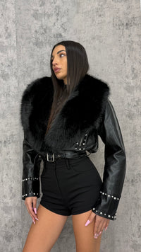 Giubbino Fur and Studs - 3