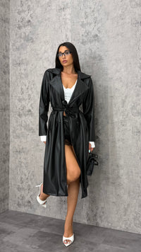 Trench Lungo Ecopelle - 2 colori - 3