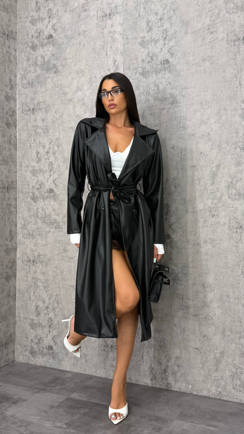 Trench Lungo Ecopelle - 2 colori