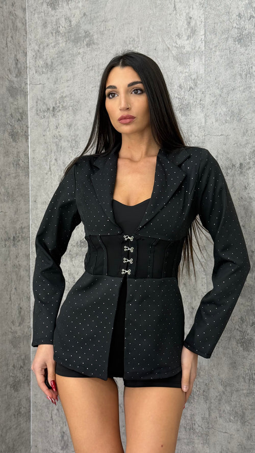 Blazer effetto corpetto
