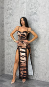 Abito Tiger Print