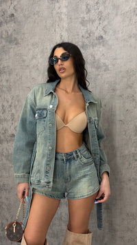 Shorts Denim Sand - 1