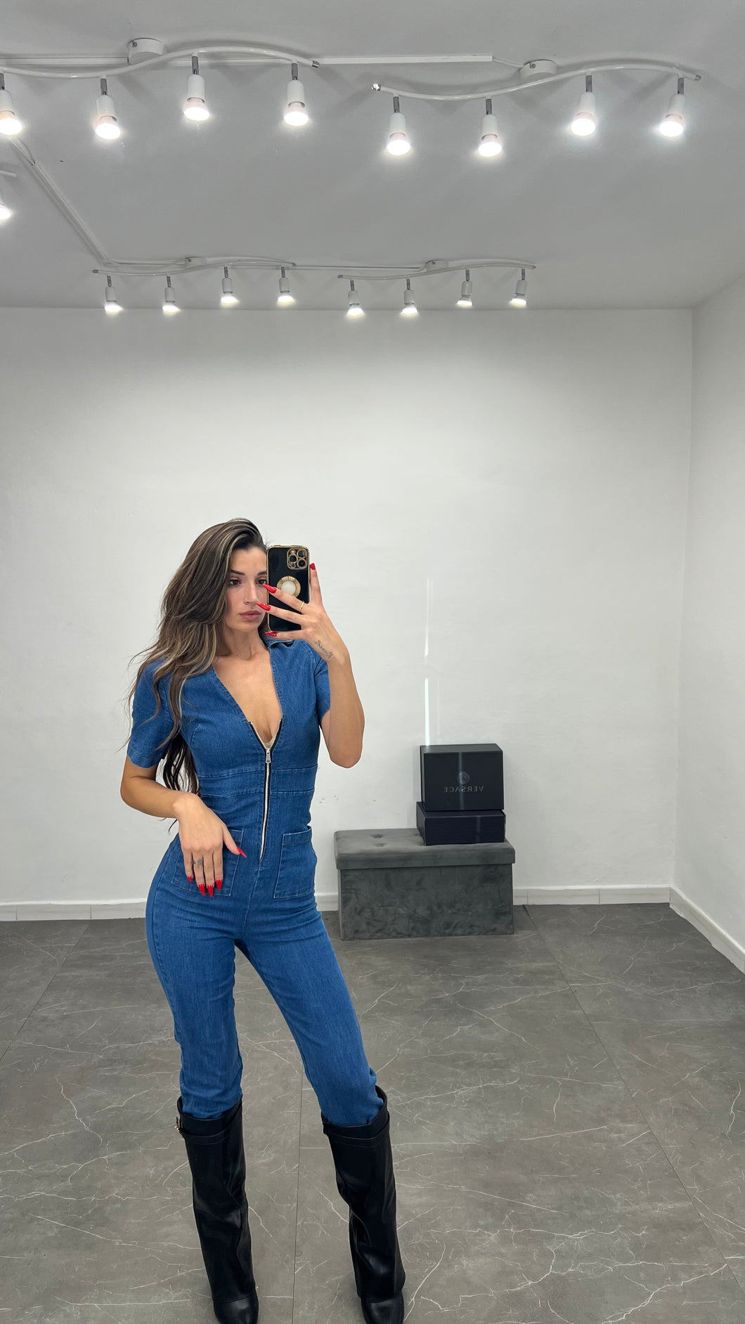 Tuta intera denim