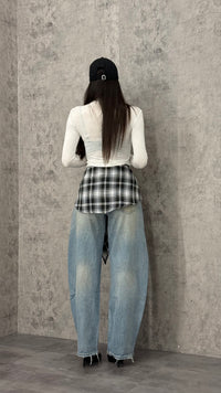 Jeans Ballon Blouse Black - 3
