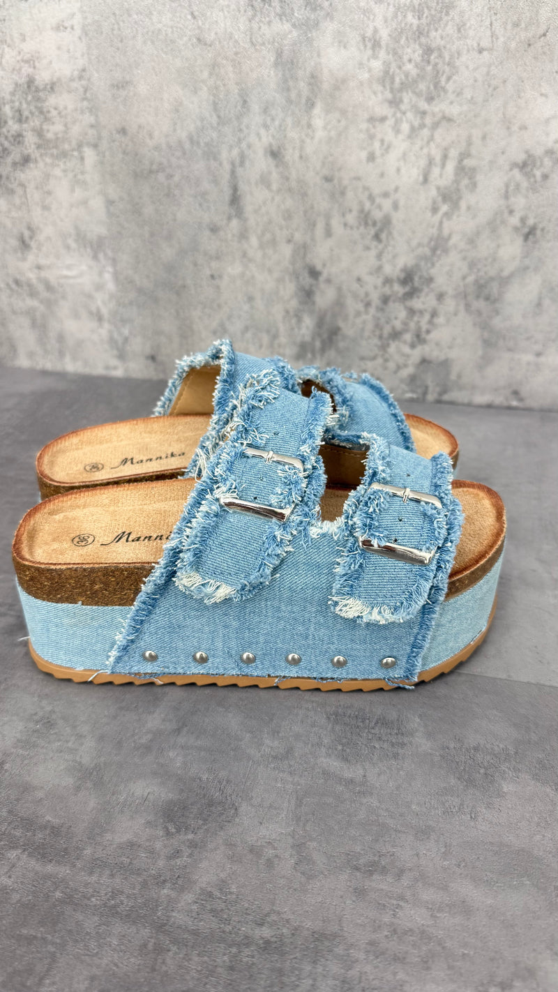 Ciabatta Denim Platform