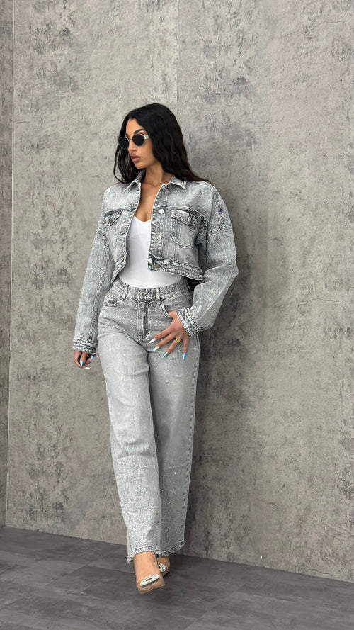 Jeans Grey Shine