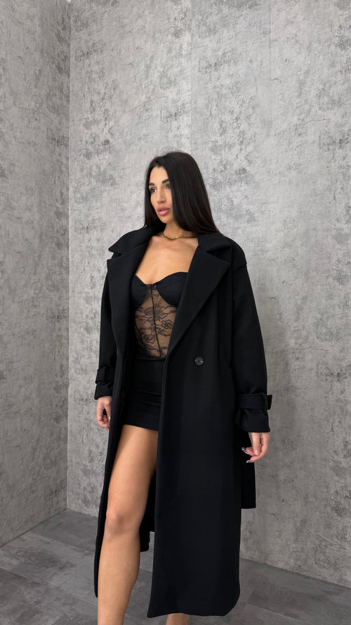 Cappotto effetto trench