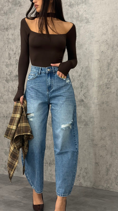 Jeans Baloon Blouse