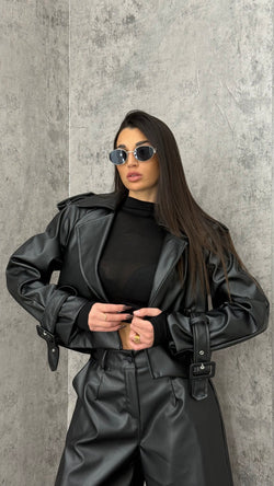 Trench ecopelle over - 2 colori