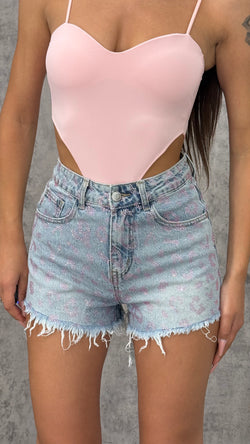 Shorts Pink Leopard