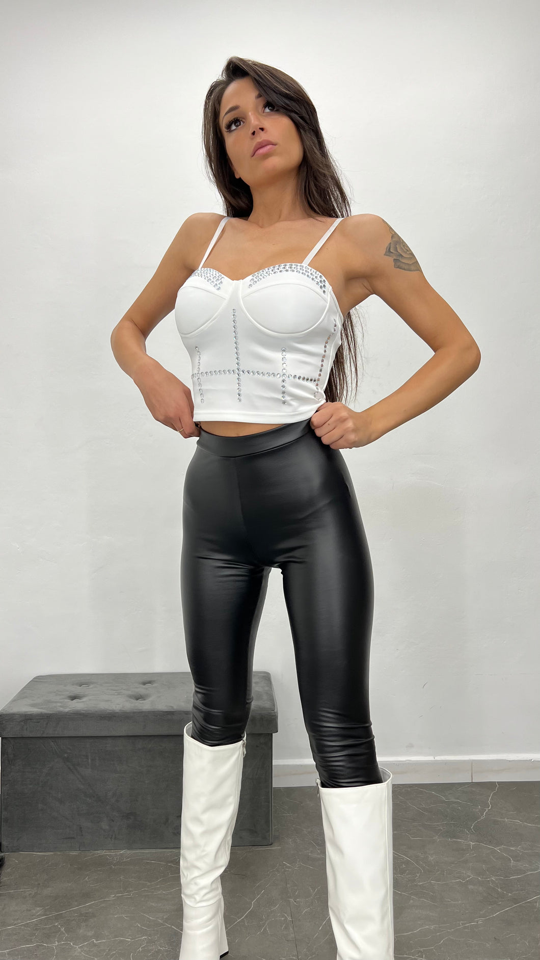 Leggins ecopelle - 2 colori